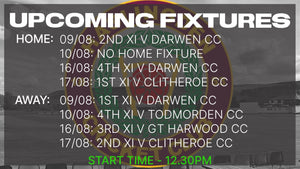 Upcoming August fixtures