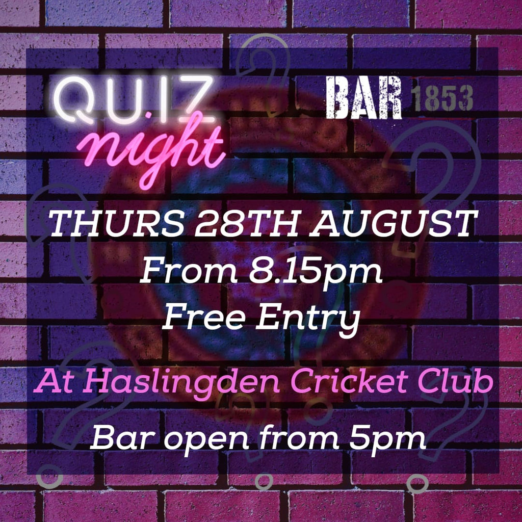 Quiz Night Thursday 28th August from 8.15pm